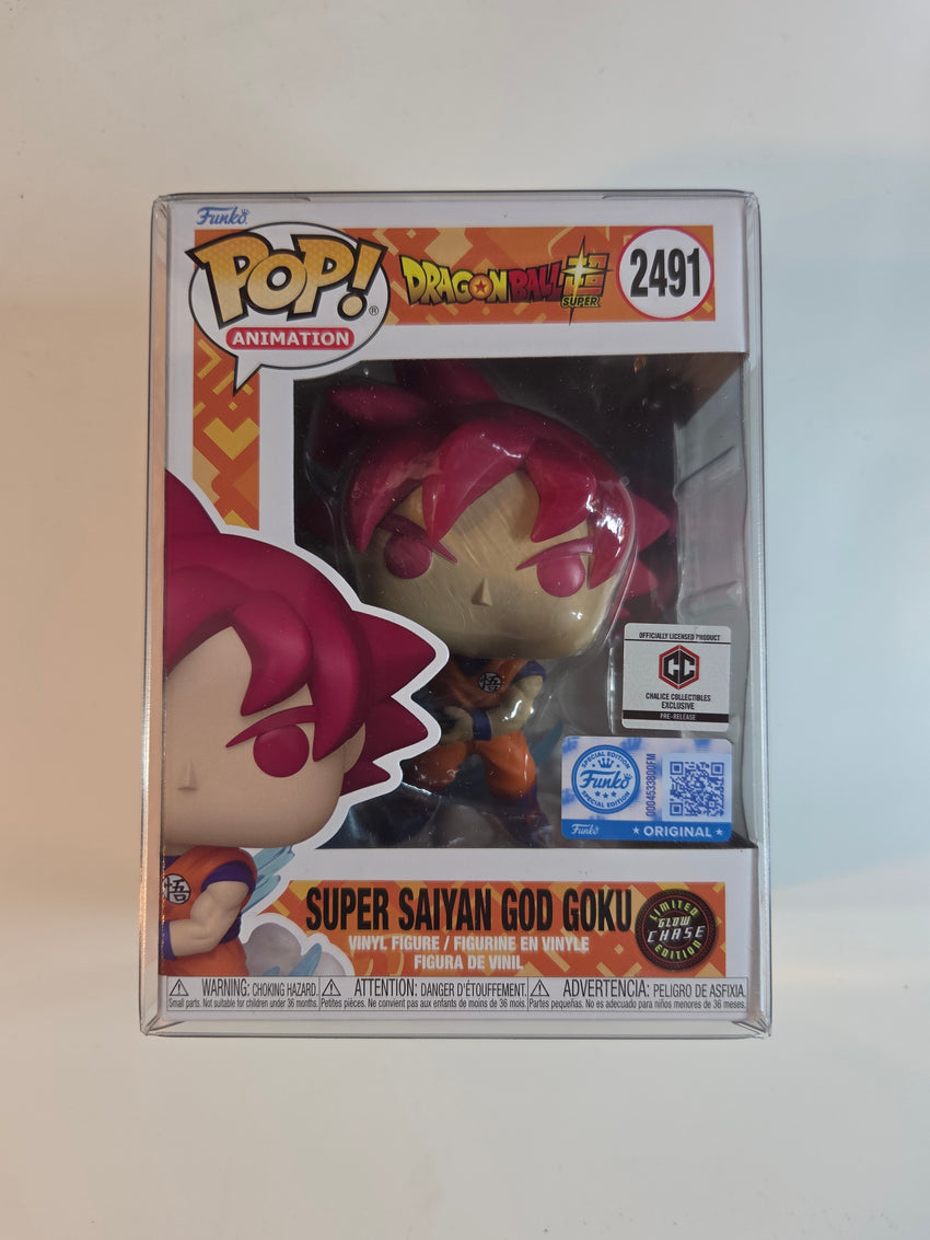 Super Sayian God Goku (CHASE) DRAGONBALL SUPER #2491 PRE-RELEASE STICKER