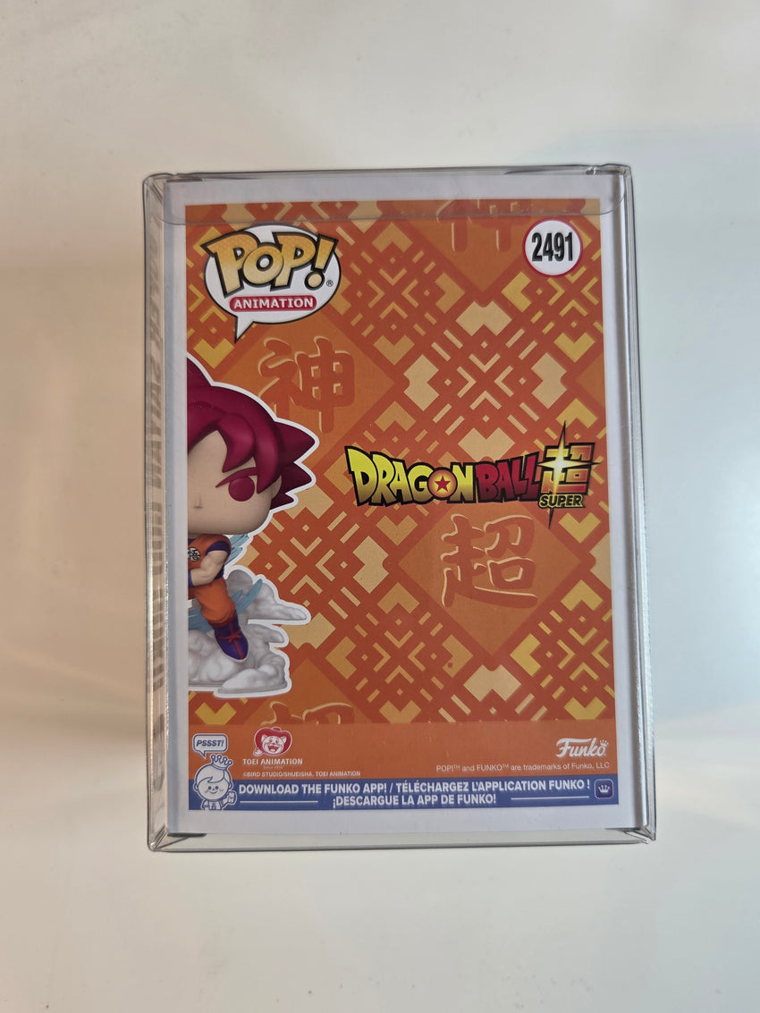 Super Sayian God Goku (CHASE) DRAGONBALL SUPER #2491 PRE-RELEASE STICKER