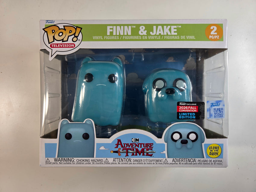 Finn and Jake 2 Pack# NYCC 2026 SHARED STICKER (GLOW IN THE DARK)
